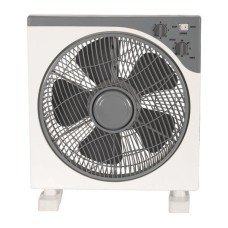 Ανεμιστήρας Box Fan Τετράγωνος  45W Λευκό/Γκρί | Eurolamp | 300-21000